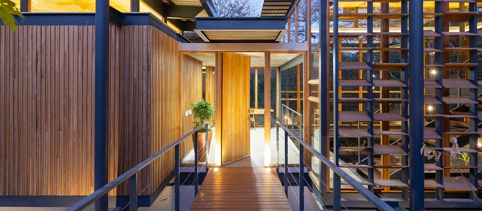 The Jungle Frame House, built by Blue Projects Construction